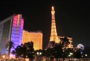Ballys and Paris on Vegas strip